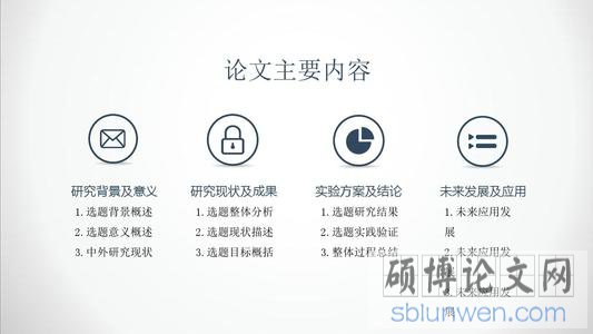 毕业论文写作框架要点