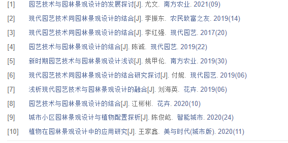 园林职称论文发表
