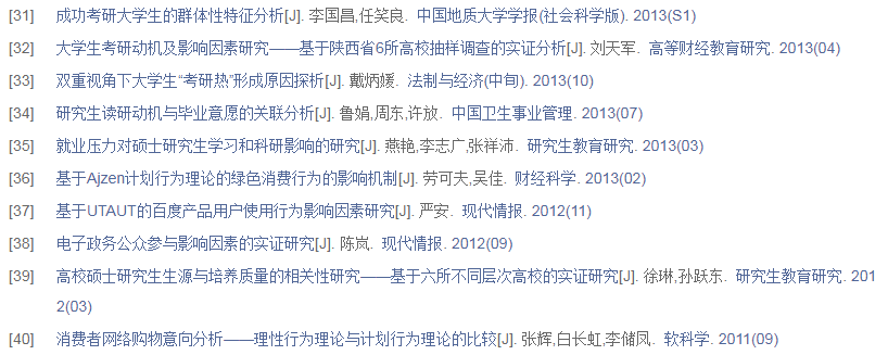 论文参考文献格式