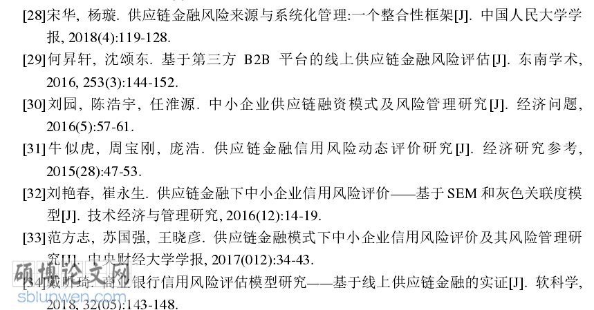 金融论文文献综述