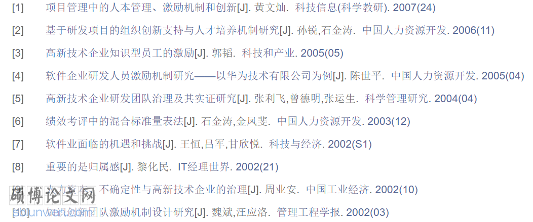软件工程师论文摘要文献参考