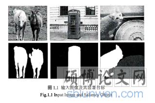 图1.1输入图像及其显著目标