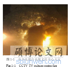 图 1-1   中央电视台电视文化中心火灾