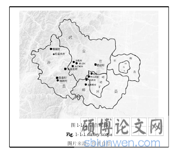 图 1-1-1 调查范围