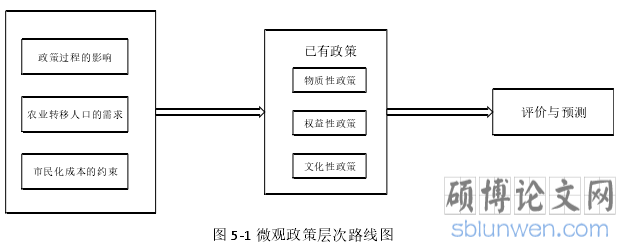 图 5-1 微观政策层次路线图