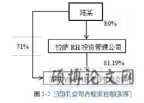 图 1-2 YBT 公司产权及控制关系