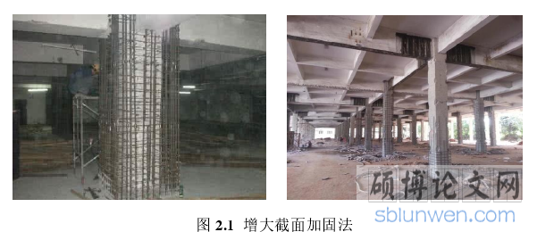 图 2.1 增大截面加固法