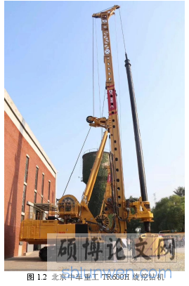 图 1.2 北京中车重工 TR600H 旋挖钻机