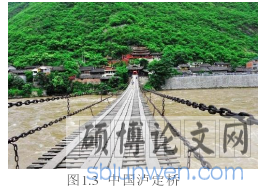 图1.3 中国泸定桥