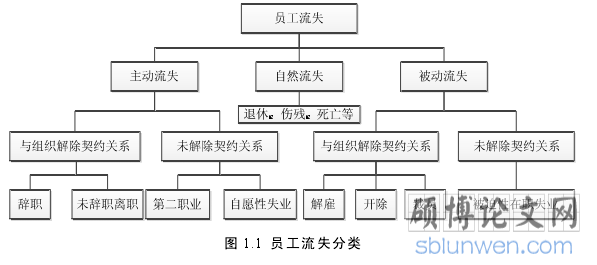 图 1.1  员工流失分类