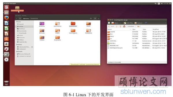 图 6-1 Linux 下的开发界面