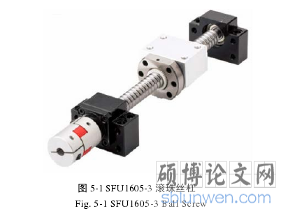 图 5-1 SFU1605-3 滚珠丝杠