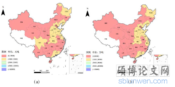 图 3.1:各省区能源消费碳排放分布