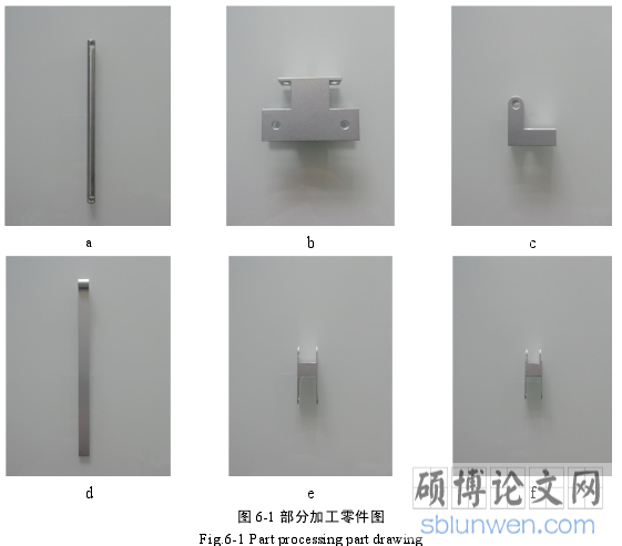 图 6-1 部分加工零件图