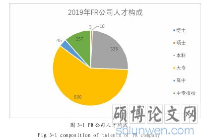 图 3-1 FR 公司人才构成