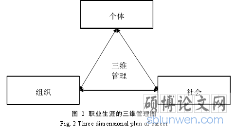 图 2 职业生涯的三维管理图
