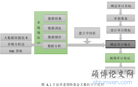 图 4.1 T 县养老保险基金大数据审计流程