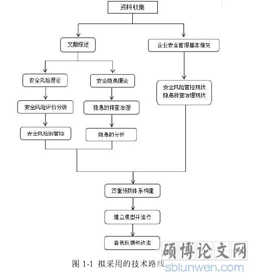 图 1-1 拟采用的技术路线