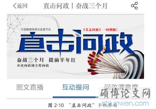 图 2-10 “直击问政”手机界面