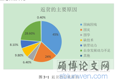图 3-1 返贫的主要原因