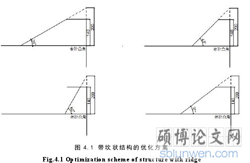 图 4.1 带坎状结构的优化方案