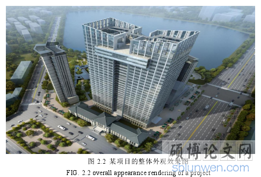 图 2.2 某项目的整体外观效果图