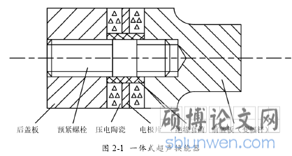 图 2-1 一体式超声换能器