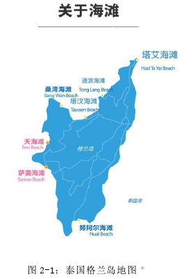 图 2-1：泰国格兰岛地图