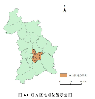 图 3-1 研究区地理位置示意图