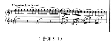 (谱例 3-1)