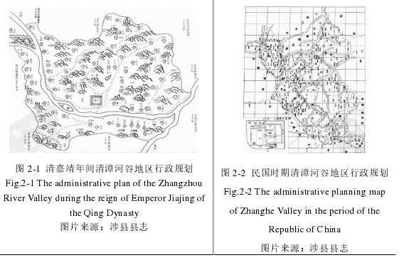 图 2-1 清嘉靖年间清漳河谷地区行政规划