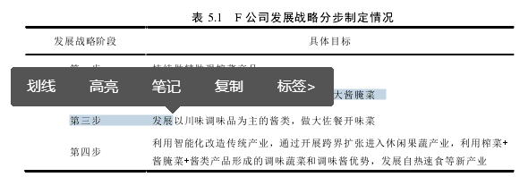 表 5.1   F 公司发展战略分步制定情况 