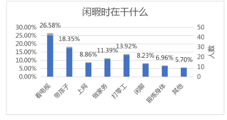 图 1-1 老年人闲暇时在干什么