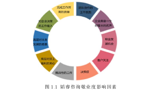 图 1.1 韬睿咨询敬业度影响因素