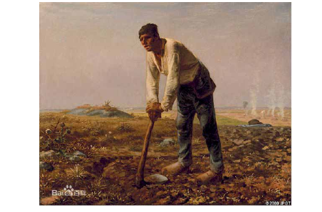 图 2.1 《扶锄的男子》(Man with A Hoe)