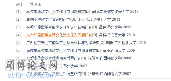 论文参考文献