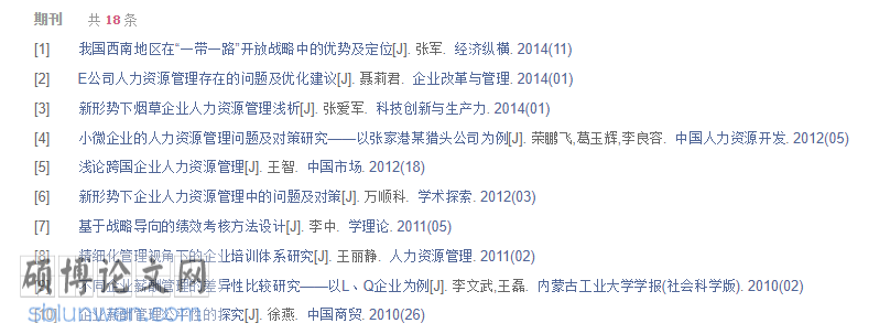 人力资源会计研究生论文摘要
