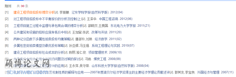 论文参考文献格式